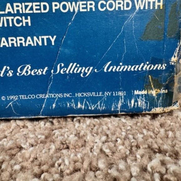 Vintage Telco Animated Sleeping Santa Motionette Snoring/Whistling Works Great - Picture 2 of 8